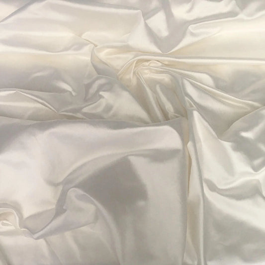 WHITE QUEEN SILK SATIN