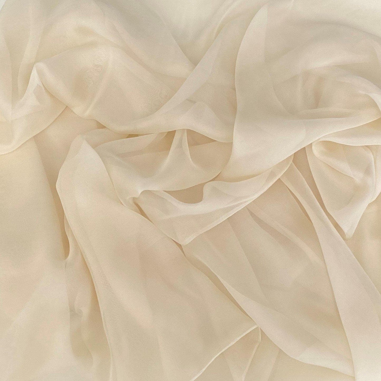 CREAM SATIN CHIFFON