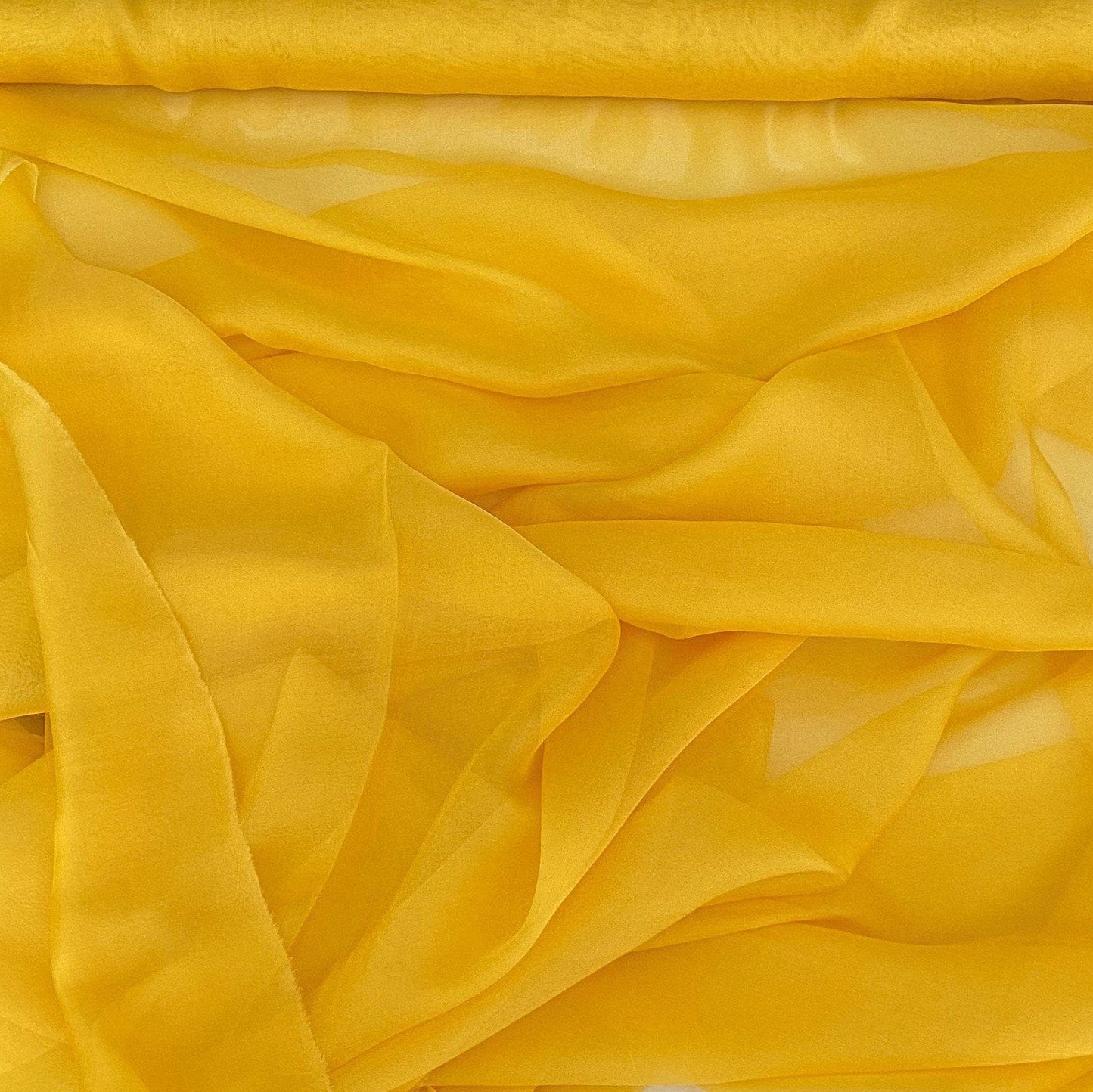 YELLOW SATIN CHIFFON