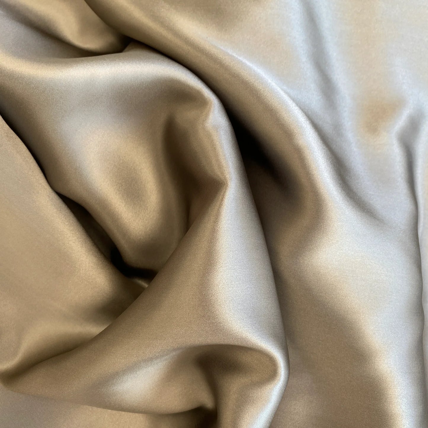 TAUPE SANDWASH SATIN SILK