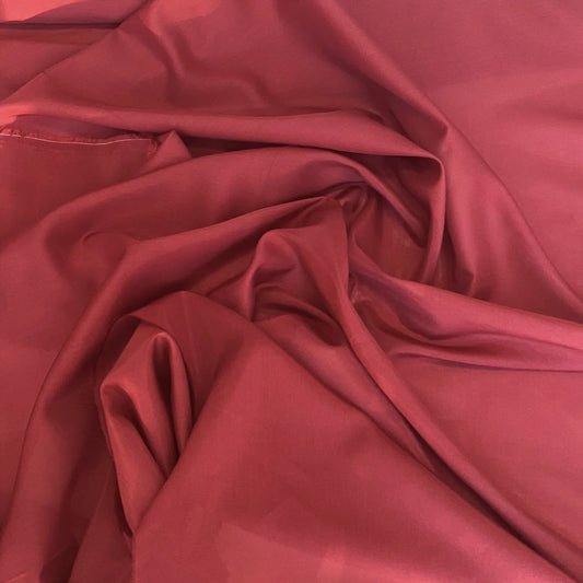 RUST SILK COTTON VOILE