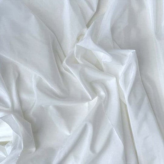 WHITE SILK COTTON VOILE