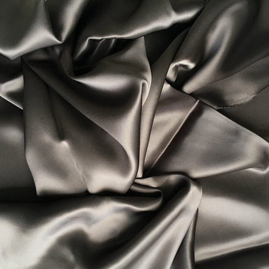SMOKE SANDWASH SATIN SILK