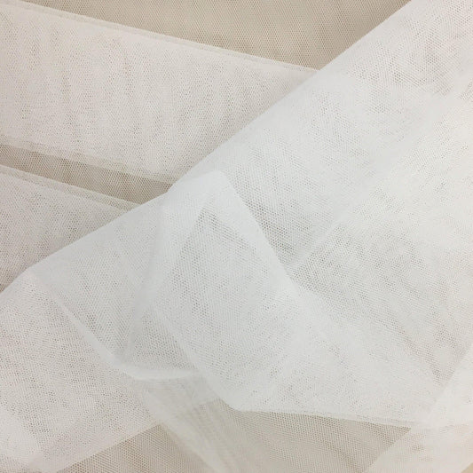 SILK WHITE STIFF NET