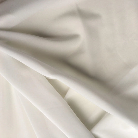 IVORY STRETCH SILK GEORGETTE