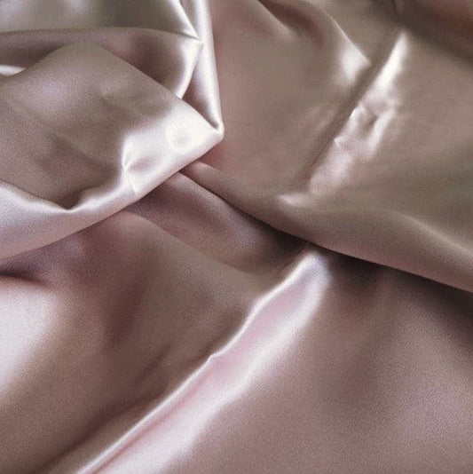 TEA ROSE STRETCH SILK SATIN