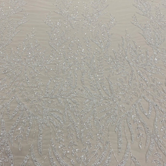 IVORY EMBELLISHED TULLE