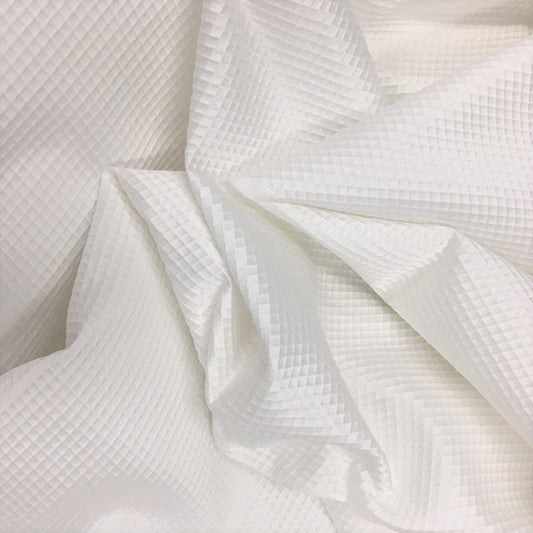 IVORY WAFFLE JACQUARD