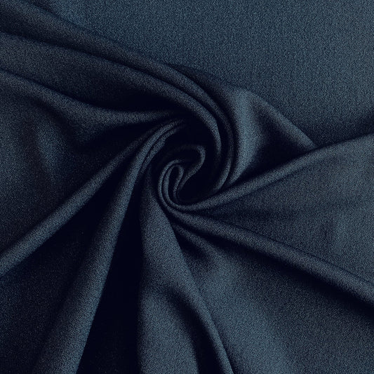 NAVY WOOL CREPE